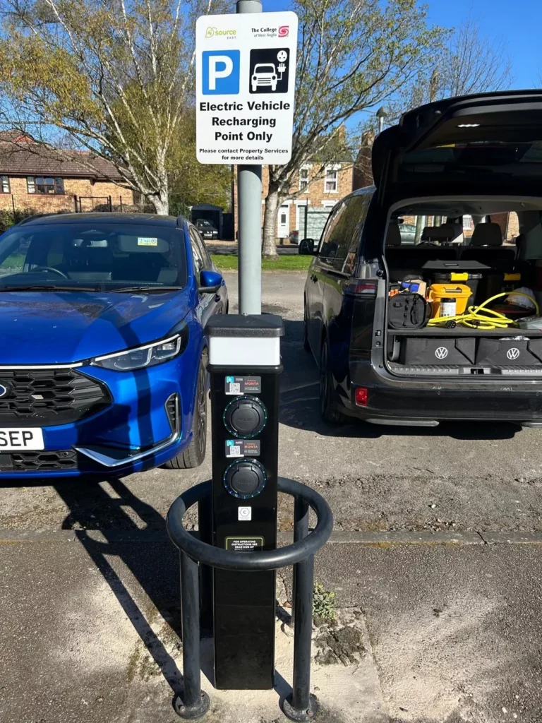 electric vehicle recharging point only