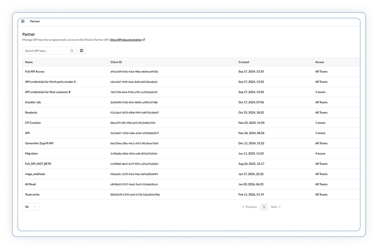 Connect Monta to your whole stack