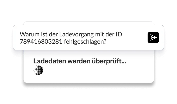 Dialogfeld mit der Frage zum Ladefehler und dem Hinweis, dass die Ladedaten überprüft werden. Hintergrund in neutralen Farben.