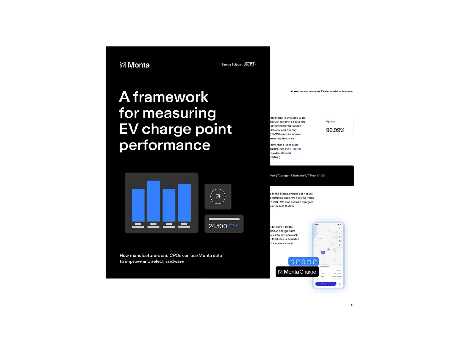 Cover of Monta’s white paper “A framework for measuring EV charge point performance”