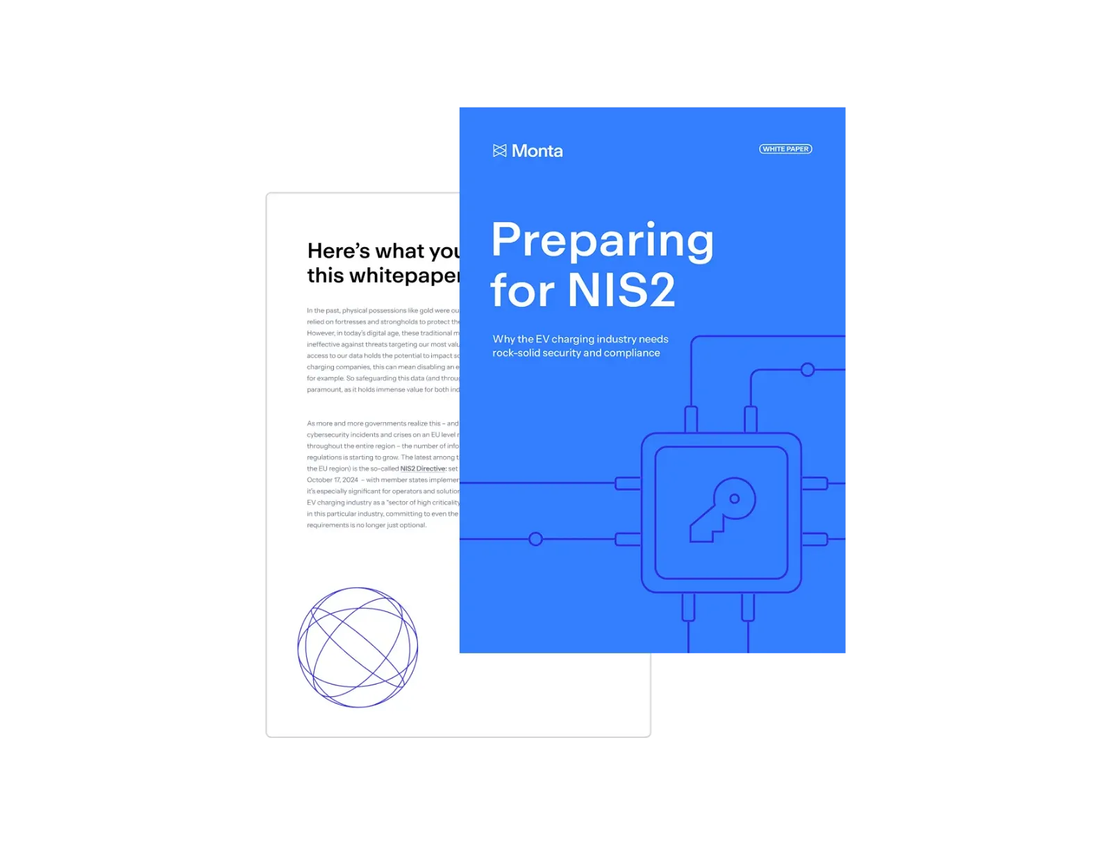 Cover of Monta’s white paper Preparing for NIS2