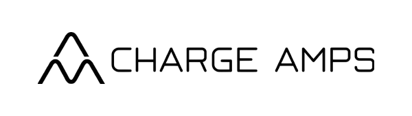 Logo de Charge Amps, texte stylisé en noir sur fond blanc, mettant en avant le nom de la marque avec une typographie moderne.