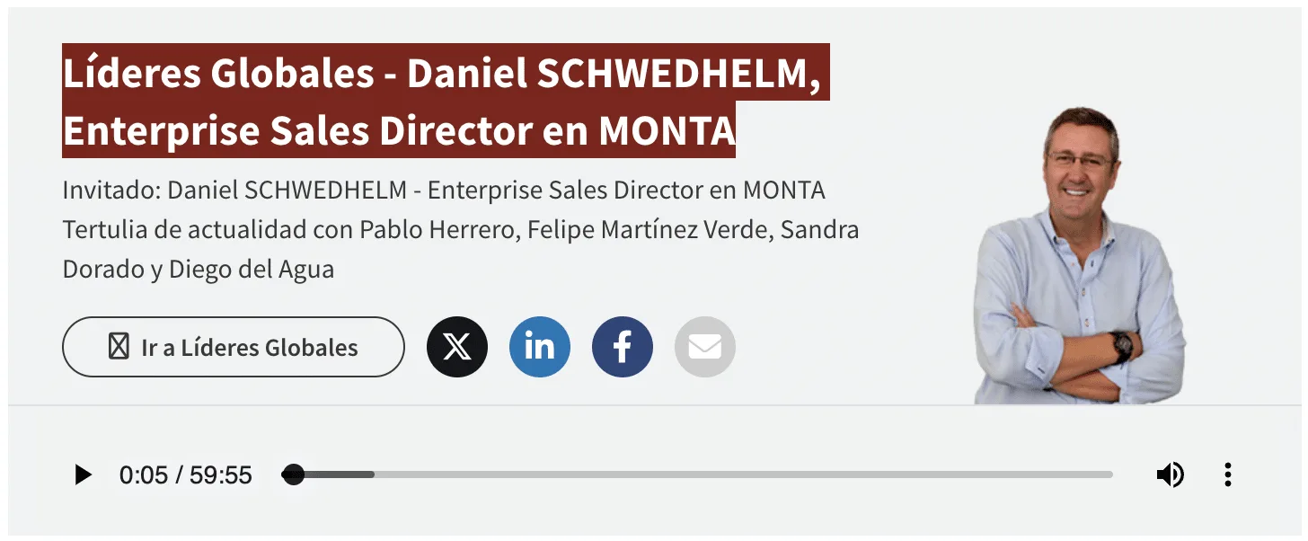 Capital Radio: Líderes Globales - Daniel Schwedhelm, Enterprise Sales Director en Monta