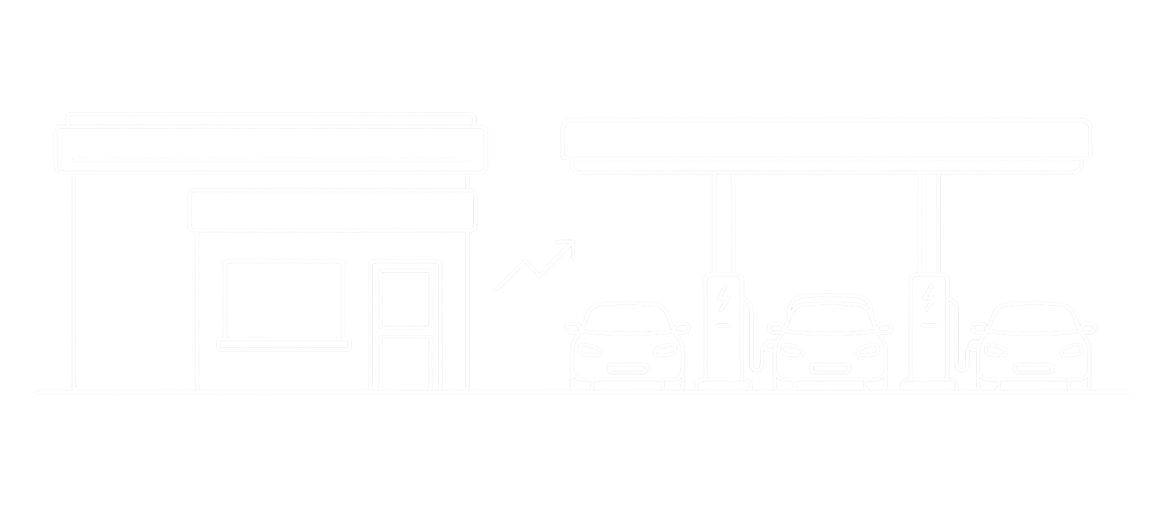 Gas station and retail charging